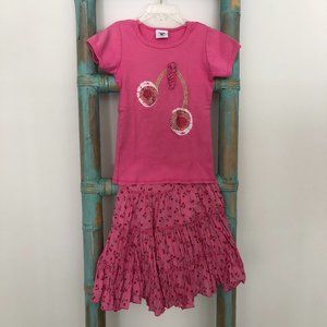 Little Angel Club Matching Cotton Cherry Top and Skirt